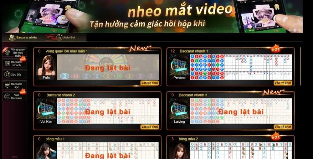 Luật chơi Baccarat trực tuyến DP568