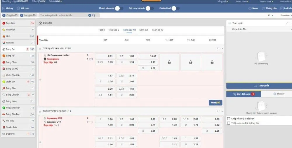 Mẹo cá cược thể thao DP568